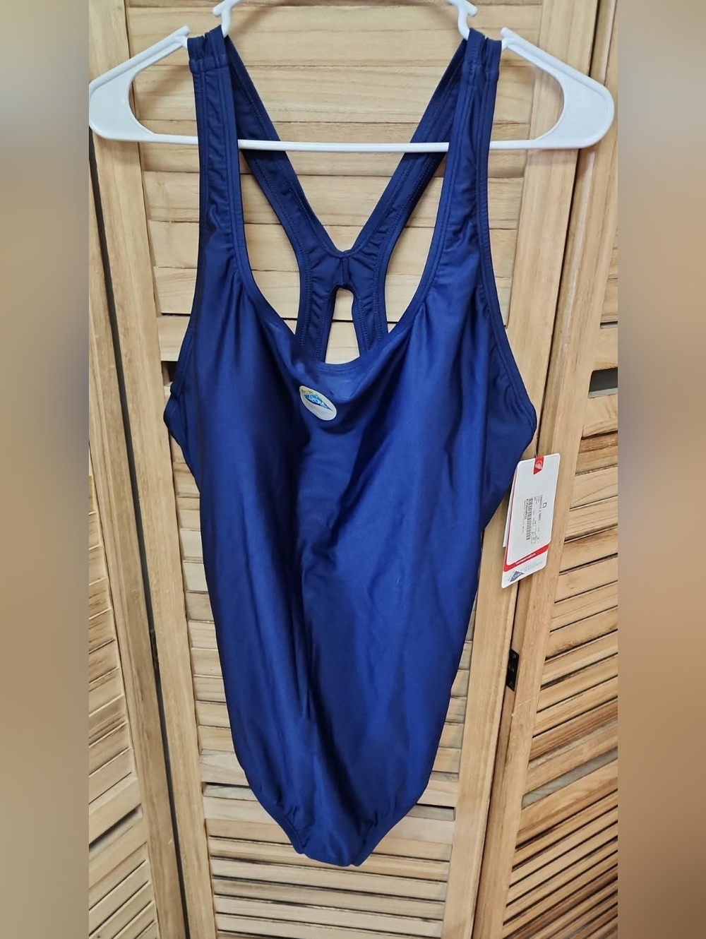Speedo Conservative Ultraback One Piece Swimsuit Navy Blue Size 22 NWT